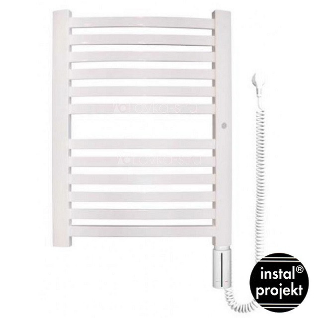 Біла рушникосушка з ТЕНом 500х700 Instal Project RETTO RET-50/70, фото 1