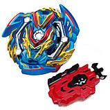 Хвилька Beyblade Slash Valkyrie B134 Бейблейд Слеш Волтраек В6 B-134 з двостороннім запуском на мотузці, фото 2