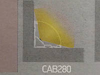 Профиль для светодиодной ленты Feron CAB280 (угловой круглый)