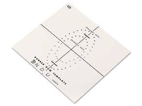 ЛАМІНОВАНИЙ ШАБЛОН ДЛЯ КОФФЕРДАМА, ТРАФАРЕТ ДЛЯ РАББЕРДАМА