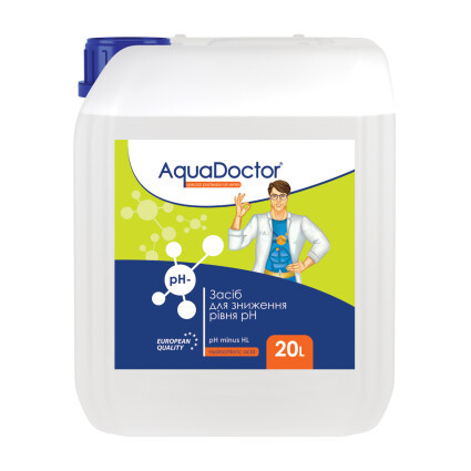 Рідкий засіб для зниження pH AquaDoctor pH Minus HL (Соляна 14%) 20 л 10
