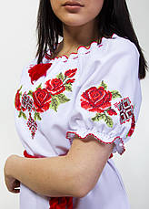 Плаття вишите короткий рукав в українському стилі, фото 2