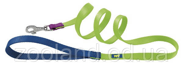 75360901 Ferplast Club Colours Повідець для собак із нейлону зелений, 25 мм/120 см