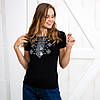 Вишита жіноча футболка "Карпатський орнамент", фото 8
