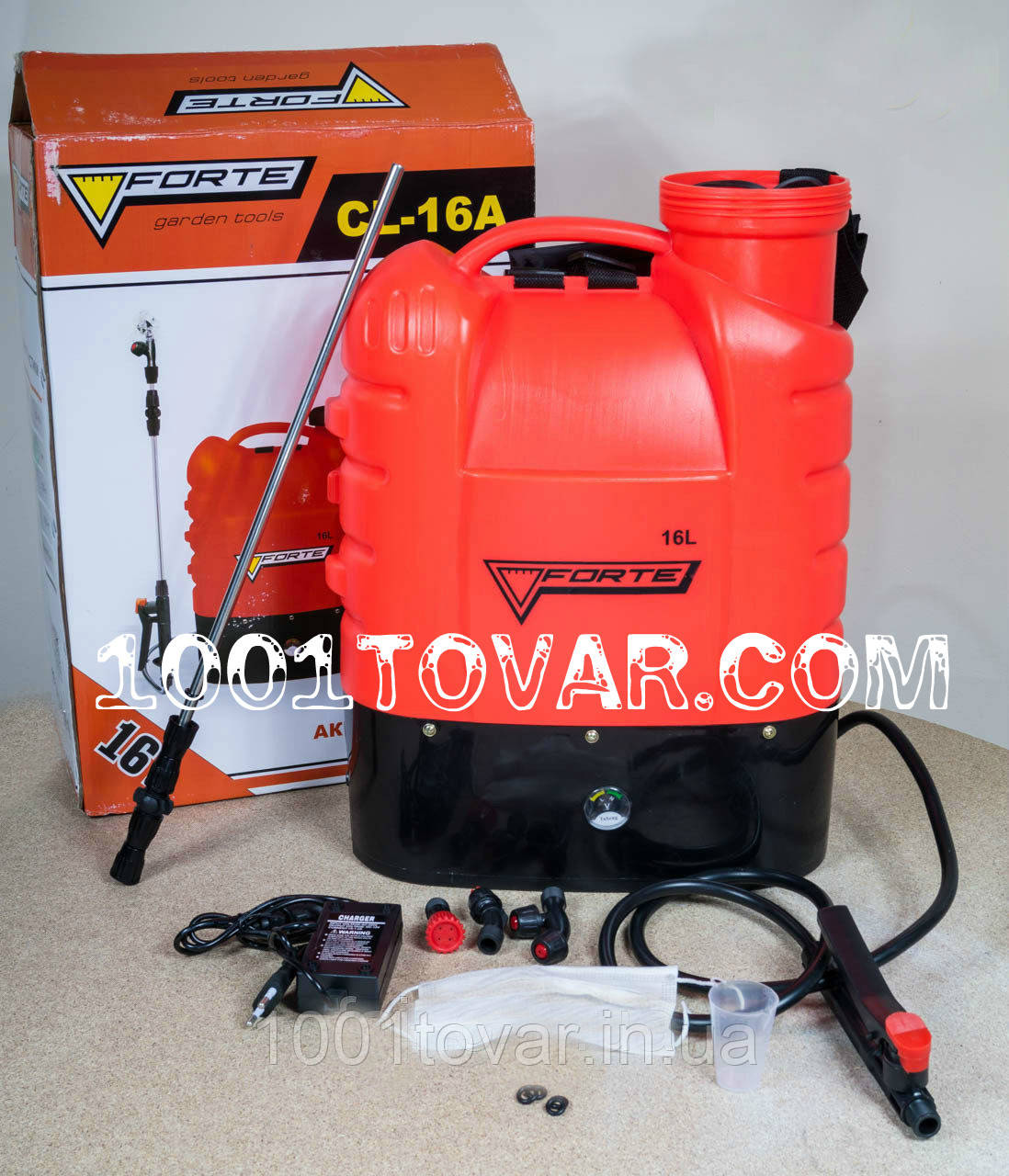 Обприскувач акумуляторний Forte CL-16A. Оприскувач Форте 16 л., фото 1