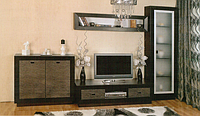 Мебель для гостиной "Корвет", золотая лоза (БМФ) 3184*600*2050