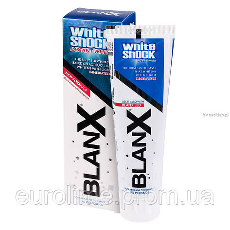 Зубна паста Blanx white shock Супербілювання, фото 2