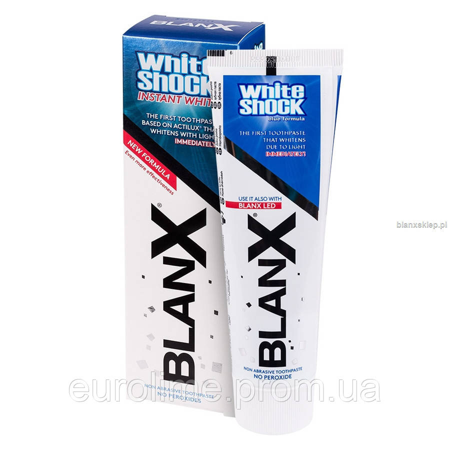 Зубна паста Blanx white shock Супербілювання