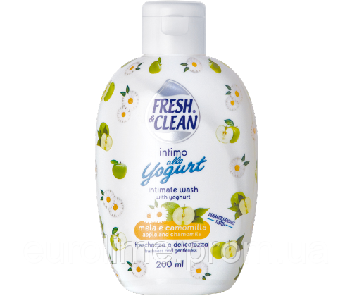Интим-гель Fresh&clean Intimo Йогурт Яблоко и ромашка 200мл (ID ...