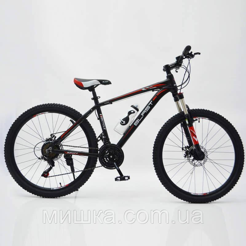Стильный спортивный велосипед BLAST-S300 26", рама 17", красный