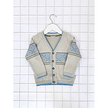 Кофта хл. ЛюТик КХ-903, 104 сірий вязка