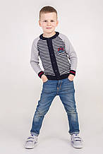 Кофта хл. ЛюТик Кх-1237, 110 сірий вязка