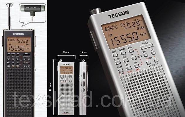 Радіоприймач кишеньковий цифровий TECSUN PL-360 