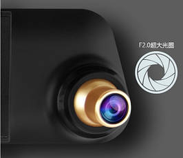 Відеореєстратор дзеркало з виносною камерою заднього виду, фото 3