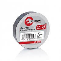 Лента изоляционная 0,15 мм x 17 мм x 25 м черная INTERTOOL IT-0026