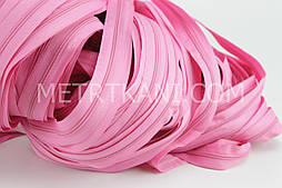 Блискавка рулонна рожевого кольору, Т3 (метражем) №150