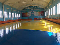 Реставрация напольного покрытия спортивного зала