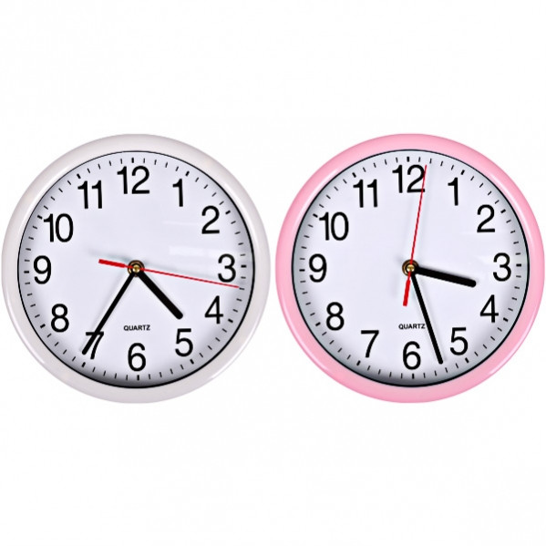 Настінний годинник «Класика коло кольорові» 22×4 см