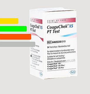 Тест-смужки CoaguChek XS PT Test (Коагучек ИксЭс) для визначення МНВ, 24 шт., фото 2