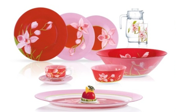 Столовий сервіз Luminarc Red Orchis 46 предметів N4828
