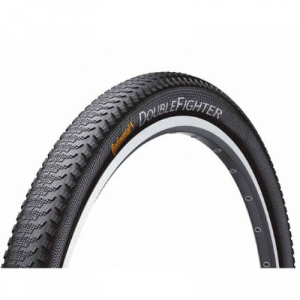 Велосипедна покришка шина Continental Double Fighter III Reflex, 27.5"x2.0, 50-584, Wire, Sport, 845гр., чорний, фото 1
