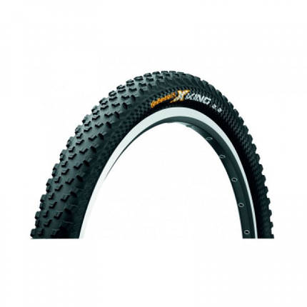 Велосипедна покришка шина Continental X King 2.2, 27.5"x2.20, 55-584, Foldable, PureGrip, Performance, Skin, чорний, фото 1
