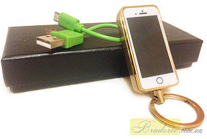 Запальничка-брелок подарунковий USB iPhone 4812, фото 3