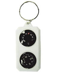 Компас-брелок сувенірний з термометром SOL, SLA-003