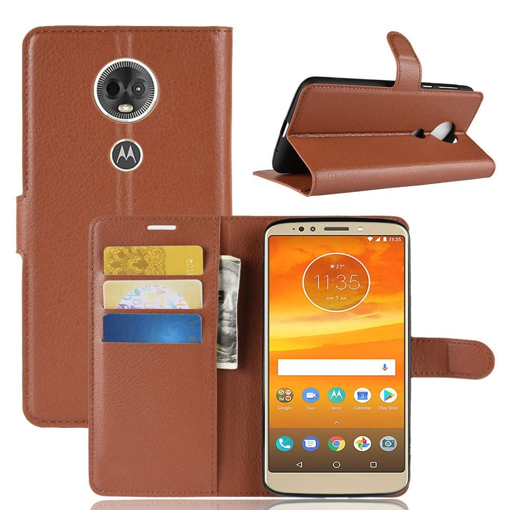 Чохол-книжка Litchie Wallet для Motorola Moto E5 Plus XT1924 Коричневий