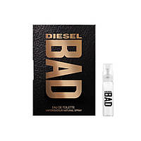 Мужская туалетная вода Diesel Bad 1.2ml пробник оригинал, древесный фужерный аромат на каждый день