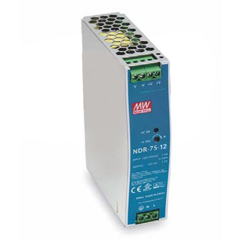 Блок живлення імпульсний Mean Well на DIN-рейку 75,6 12V W (IP20, 6,3 A) PRO