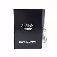 Элитные мужские духи Giorgio Armani Code Pour Homme 1,2ml пробник оригинал, восточный классический аромат