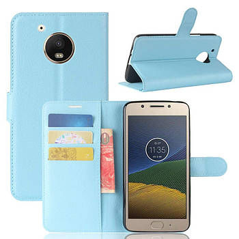 Чохол-книжка Litchie Wallet для Motorola Moto E4 Plus XT1771 Блакитний