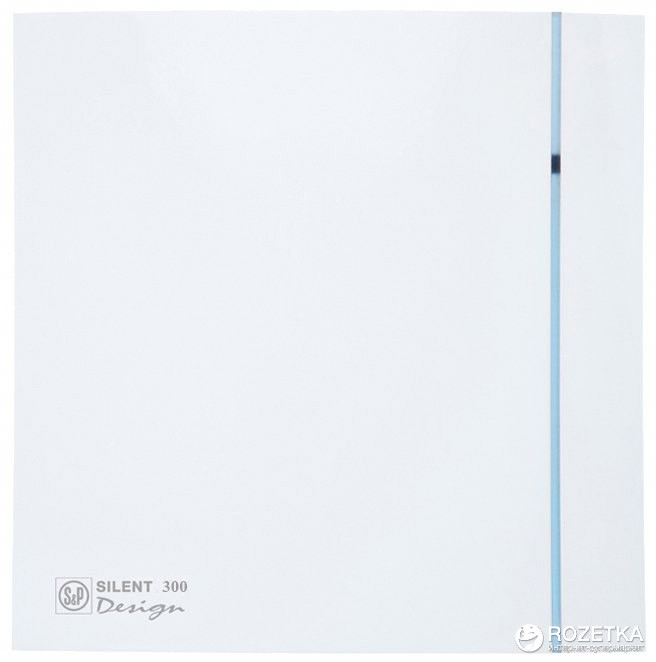 Витяжний вентилятор з гігрометром таймером Silent-300 CHZ 3C Design у ванну кухню