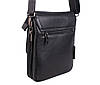 Чоловіча шкіряна сумка Dovhani DL5317-414 Чорна, фото 6