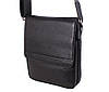 Чоловіча шкіряна сумка Dovhani DL5317-414 Чорна, фото 7