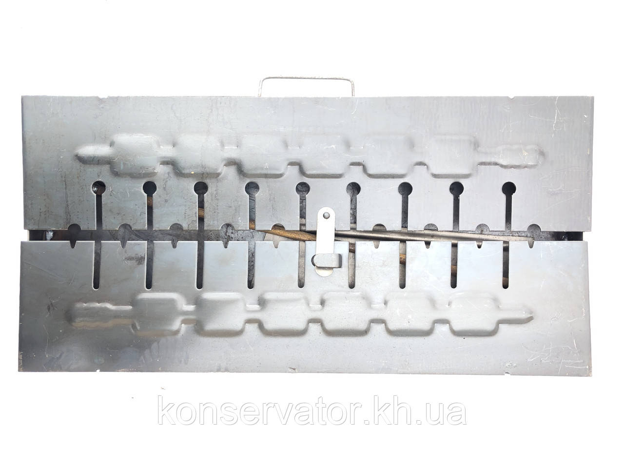 Мангал складаний "Чемодан" на 10 шампурів (2 мм)