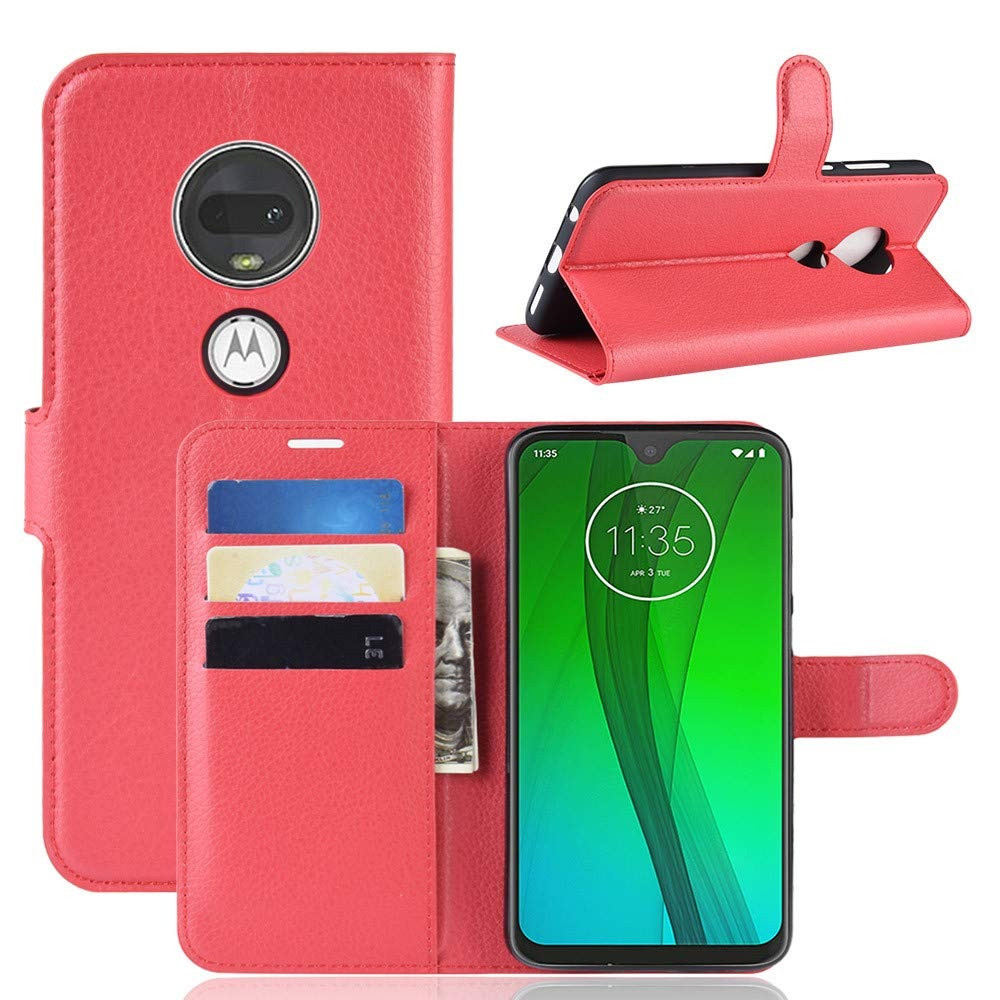 Чохол-книжка Litchie Wallet для Motorola Moto G7 Червоний
