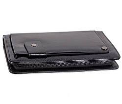 Клатч чоловічий шкіряний Dovhani BLACK003-12 Чорний, фото 4