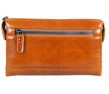 Клатч мужской кожаный Dovhani WHEAT005-5544 Рыжий