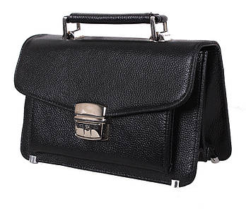 Барсетка чоловіча шкіряна Dovhani BA4136-102M Чорна