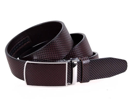 Чоловічий шкіряний ремінь Dovhani MGA101-1254 105-125 см Коричневий, фото 1