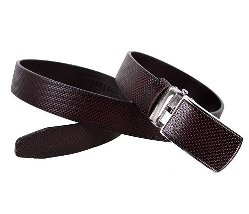 Чоловічий шкіряний ремінь Dovhani MGA101-1254 105-125 см Коричневий, фото 2