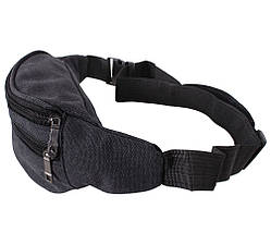 Текстильна Сумка на пояс Dovhani Q001-55BLACK Чорна, фото 3