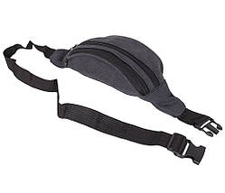 Текстильна Сумка на пояс Dovhani Q001-55BLACK Чорна, фото 5