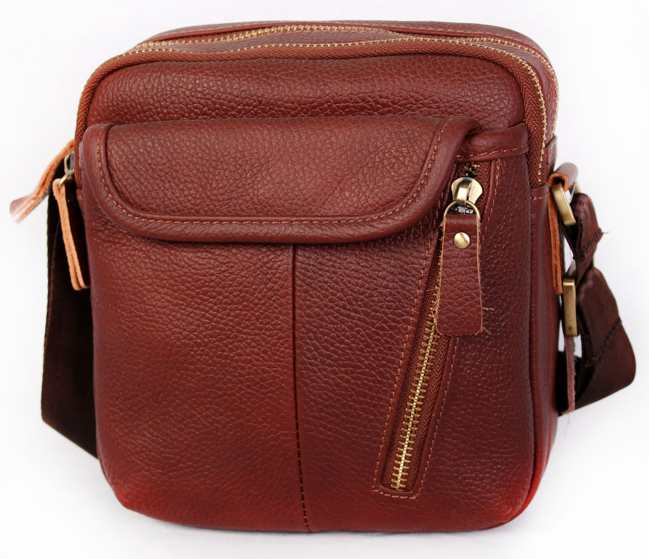 Чоловіча шкіряна сумка Dovhani BL3011439 Руда