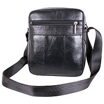 Чоловіча шкіряна сумка Dovhani BL30115-2258 Чорна 22 x 19 x 8 см, фото 6