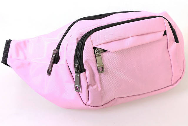 Текстильна Сумка на пояс Dovhani Q003-3SkyPink138 Рожева, фото 1