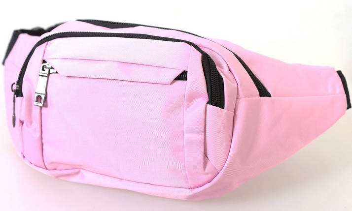 Текстильна Сумка на пояс Dovhani Q003-3SkyPink138 Рожева, фото 3
