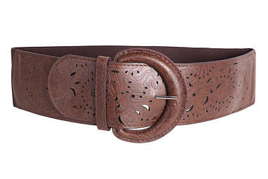 Жіночий пояс Dovhani PY222635368 80-100 см Коричневий